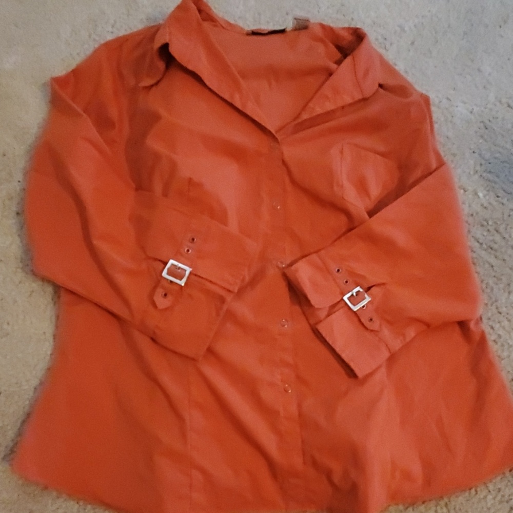 Plus Size Button Down Top